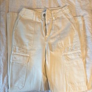 Zara Cream Cargo Pants